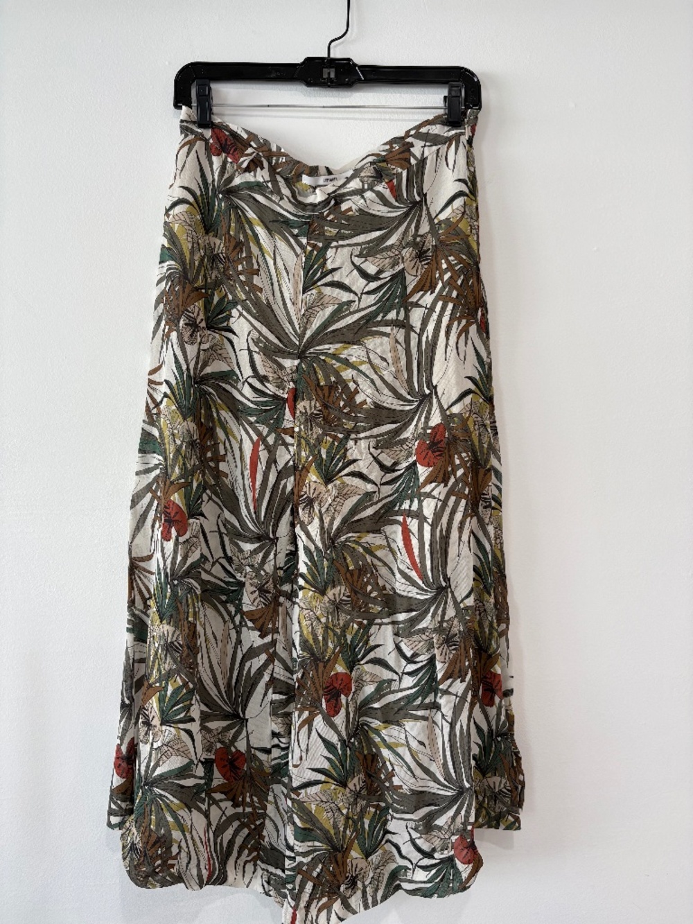 Uterqüe Tropical Print Wide Leg Pants Size 30
